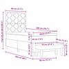 vidaXL Lit &agrave; ressorts avec matelas Gris clair 80 x 200 cm tissu