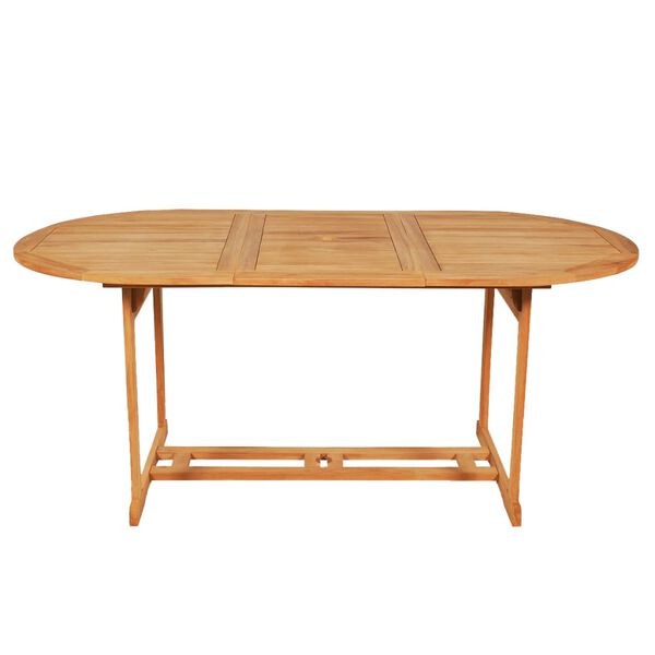 vidaXL Ensemble &agrave; manger de jardin 9 pcs Bois de teck massif