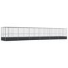 vidaXL Voli&egrave;re avec extension argent&eacute; 1246x207x212 cm acier