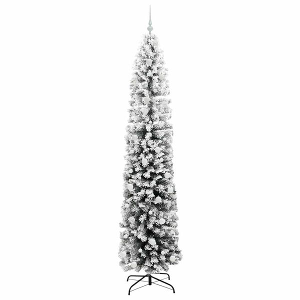 vidaXL Sapin de No&euml;l artificiel Vert 240 cm PVC et acier et plastique