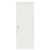 vidaXL Bo&icirc;te de d&eacute;p&ocirc;t de colis Blanc 44.5 x 29 x 110.5 cm Acier