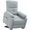 vidaXL Fauteuil Gris clair Tissu