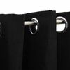 vidaXL Rideaux occultants Aspect lin avec &oelig;illets 2 pcs Noir 140x245cm