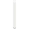 vidaXL Pieds de table &agrave; manger en U, 2 pi&egrave;ces, blanc, 50 x (72-73) cm, acier