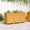 vidaXL Jardinière avec doublure 150x50x75 cm bois massif d'acacia