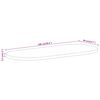vidaXL Dessus de table 100x40x2,5 cm ovale bois massif de manguier