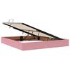vidaXL Lit de Rangement avec matelas Rose 160 x 200 cm Velours