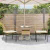 vidaXL Chaises de jardin lot de 2 et coussins marron rotin