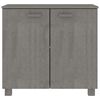 vidaXL Buffet HAMAR Gris clair 85x35x80 cm Bois massif de pin