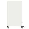 vidaXL Buffet blanc 68x39x72 cm acier