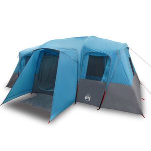 vidaXL Tente familiale tunnel 16 personnes bleu imperm&eacute;able