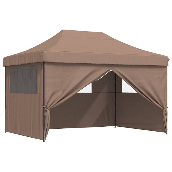 vidaXL Tente de f&ecirc;te Marron 279 x 410 x 315 cm Tissu Oxford