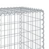 vidaXL Panier gabion avec couvercle 500x50x150 cm fer galvanis&eacute;
