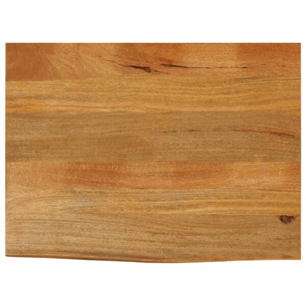 vidaXL Dessus de table à bord vivant 80x60x2,5 cm bois massif manguier