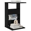 vidaXL Table d'appoint Ch&ecirc;ne noir 40 x 35 x 60,5 cm Bois d'ing&eacute;nierie