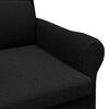 vidaXL fauteuil Noir 76 x 94 x 102 cm Tissu en Sherpa doux