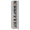vidaXL Armoire de rangement mince sonoma gris 30x42,5x225 cm