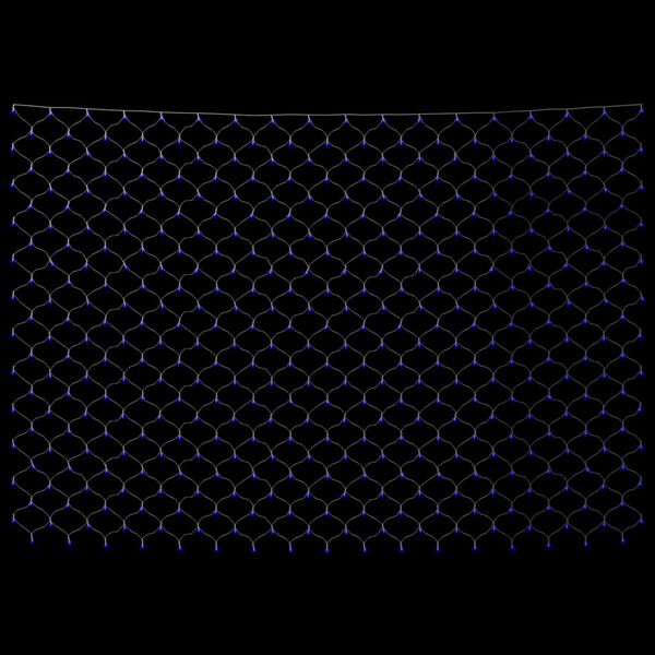 vidaXL Filet lumineux bleu de No&euml;l 3x2 m 204 LED Int&eacute;rieur/ext&eacute;rieur