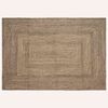vidaXL Tapis de zone Naturel et noir 160 x 230 cm Jute