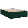 vidaXL Sommier &agrave; lattes de lit et matelas Vert fonc&eacute; 140x190cm Velours