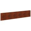 vidaXL Bordure de Pelouse 10 pcs 100 x 22 cm Acier Rouill&eacute;