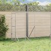vidaXL Chenil d'ext&eacute;rieur pour chiens argent&eacute; 2x14x2 m acier galvanis&eacute;