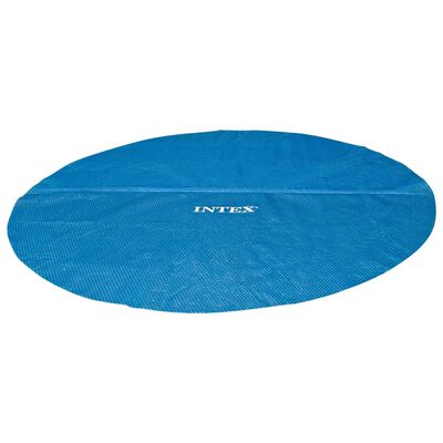 Intex Couverture solaire de piscine Bleu 348 cm Polyéthylène