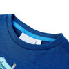 T-shirt pour enfants bleu fonc&eacute; 128
