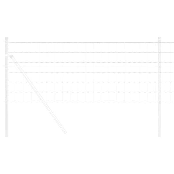 vidaXL Clôture Euro Argent 0.6 x 10 m