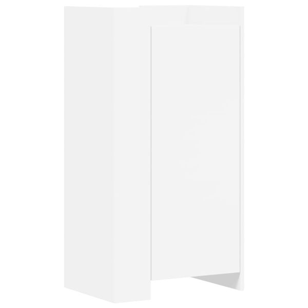 vidaXL Armoire à chaussures blanc 52x37,5x100 cm bois d'ingénierie