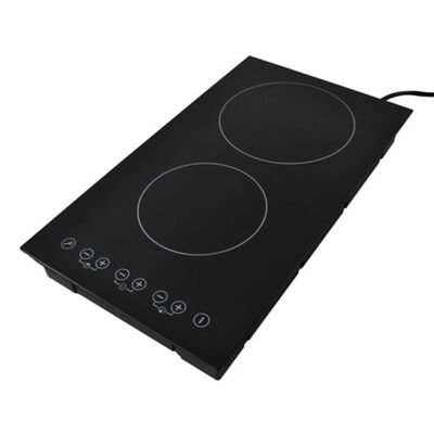 vidaXL Plaque de cuisson à induction 2 brûleurs Contrôle tactile 3500W