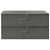 vidaXL Bo&icirc;tes de rangement 2 pcs Tissu 70x40x18 cm Anthracite