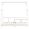 vidaXL Cadre de lit pour enfant blanc 70x140 cm bois de pin massif