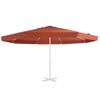 vidaXL Tissu de remplacement de parasol d'ext&eacute;rieur Terre cuite 500 cm