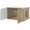 vidaXL Maison pour chat Sonoma 85 x 55 x 50,5 cm Bois d'ing&eacute;nierie