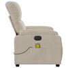 vidaXL Fauteuil inclinable de massage &eacute;lectrique beige