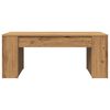 vidaXL Table basse chêne artisanal 102x55x42 cm bois d'ingénierie