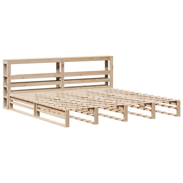 vidaXL Cadre de lit sans matelas 200x200 cm bois massif de pin