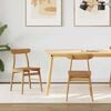 vidaXL Chaise de salle à manger 2 pcs Naturel Bois Massif