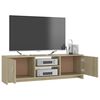 vidaXL Meuble TV Chêne sonoma 120x30x37,5 cm Bois d’ingénierie