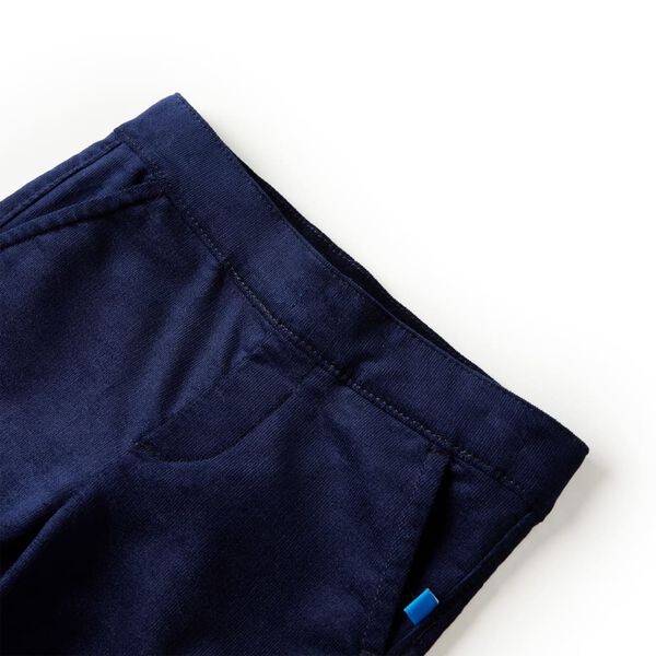 Pantalons pour enfants bleu marine fonc&eacute; 116