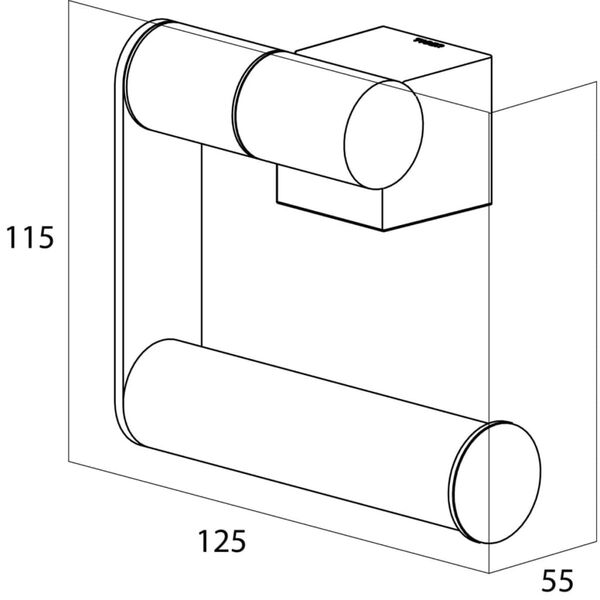 Porte-papier toilette Tiger Nomad Noir 249030746