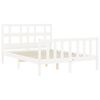 vidaXL Cadre de lit sans matelas blanc 140x200 cm bois de pin massif