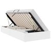 vidaXL Cadre de lit ottoman Blanc pur 90 x 200 cm Simili cuir