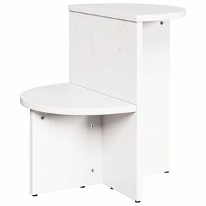 vidaXL Table basse Blanc 50 x 40 x 50 cm Bois massif en pin