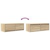 vidaXL Meubles TV 2 pcs ch&ecirc;ne sonoma 80x31x25,5 cm bois d'ing&eacute;nierie