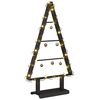 vidaXL Arbre de Noël en métal avec support Noir 60 cm Acier