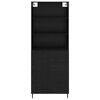 vidaXL Haut Armoire avec tiroir Ch&ecirc;ne noir 69,5 x 34 x 180 cm