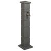 vidaXL Tanker de jardin Anthracite 26 x 26 x 101 cm PE