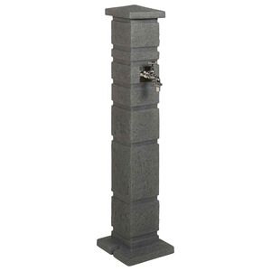 vidaXL Tanker de jardin Anthracite 26 x 26 x 101 cm PE